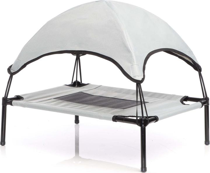 Immagine prodotto Wiltec Letto portatile per animali domestici Relax Letto per cani a baldacchino L Grigio (Cane)