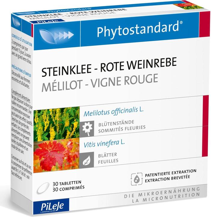 Produktbild Phytostandarts Steinklee - Rote Weinrebe Tablette (30 Stück, Tabletten, 30 g)