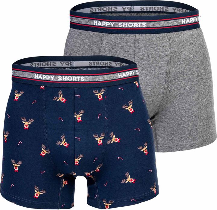 Image du produit Happy shorts Boxer Casual Confortable à porter (XXL, lot de 2)