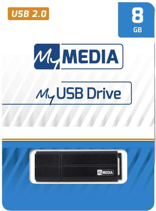 Actual product image MyMedia USB 2.0 Stick 8GB, black (8 GB, USB 2.0)