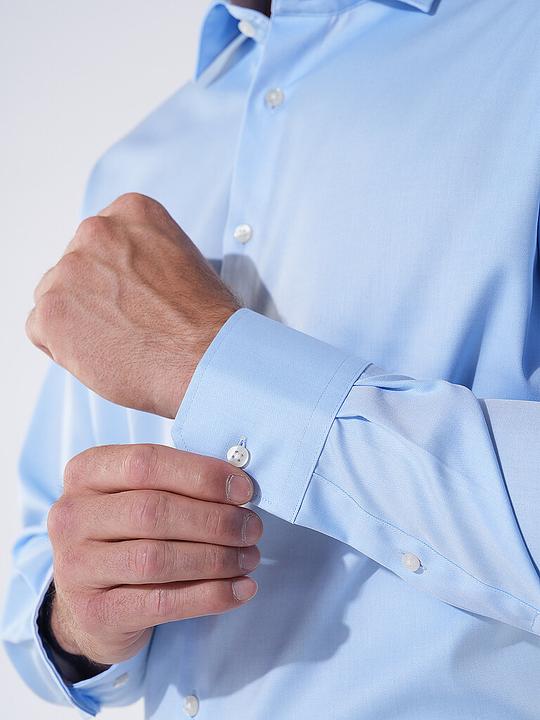 Produktbild Eterna Herrenhemd MODERN FIT Langarm Standard BLAU Gr.42 (42)