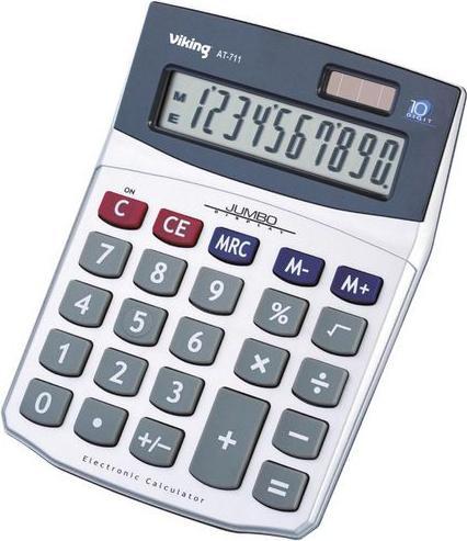 Produktbild Office Depot Tischrechner ativa AT-711 10-stellig (Solarzellen, Batterien)