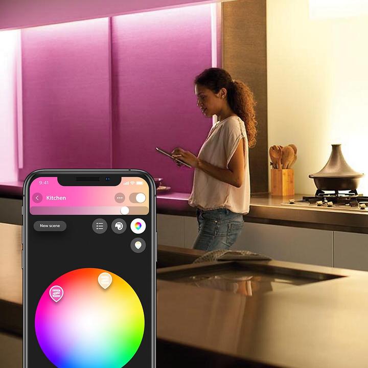 Image du produit Philips Hue Lightstrip Plus (RGBW, 200 cm, Intérieur)