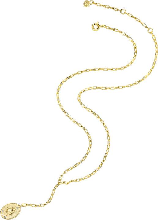 Produktbild Glanzstücke München Damen Sterling Silber Zirkonia gelbgold 40,0 cm Basiskette + 5,0 cm Verlängerung - 28505 (Sterling Silber, 40 - 45 cm)