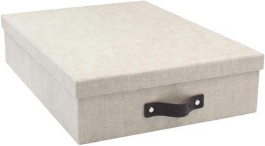 Immagine prodotto Bigso Box Lino copertura Oskar Lino natura (26 x 35 x 8,5 cm)