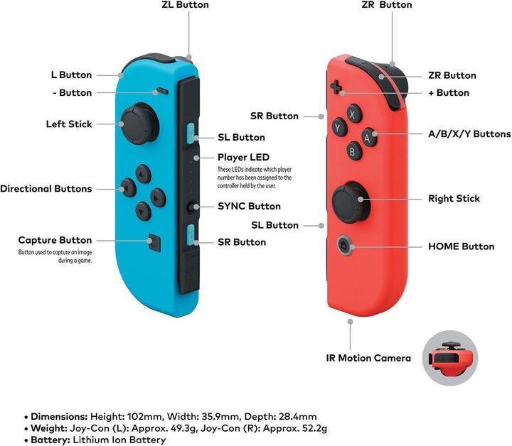 Image du produit Nintendo Joy-Con Set Noir/Black (Switch)