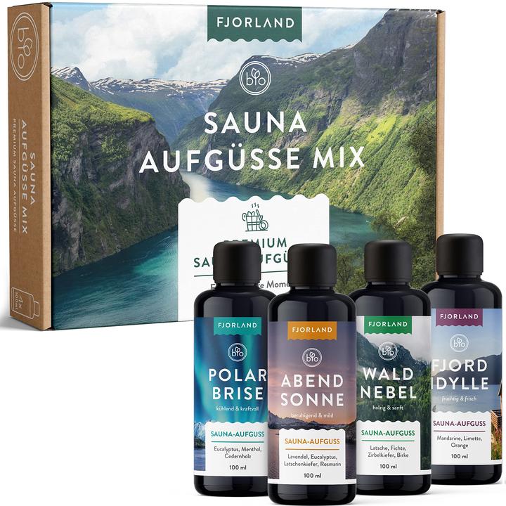 Produktbild Fjorland Saunaaufguss Set, 4 x 100ml