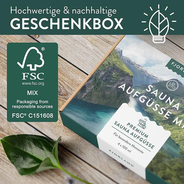 Produktbild Fjorland Saunaaufguss Set, 4 x 100ml