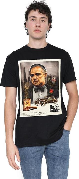 Actual product image The Godfather Mens Vintage Poster T-Shirt (3XL)