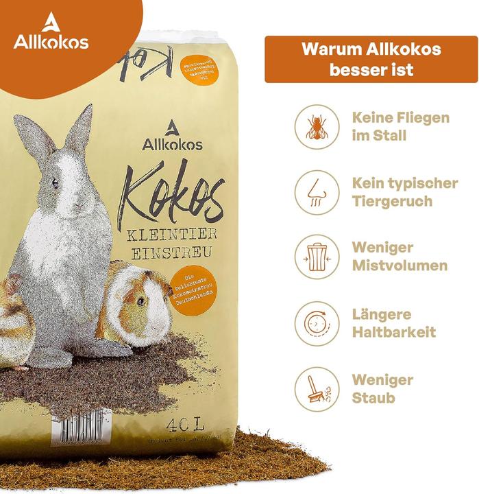 Produktbild Allkokos Einstreu für Kleintiere (10 kg, Einstreu)