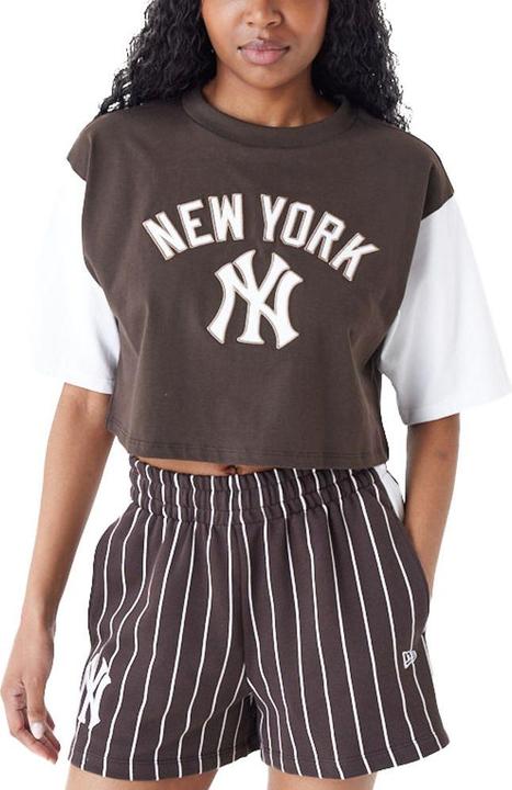 Produktbild New Era Ladies Cropped Raglan Top braun - L (L)