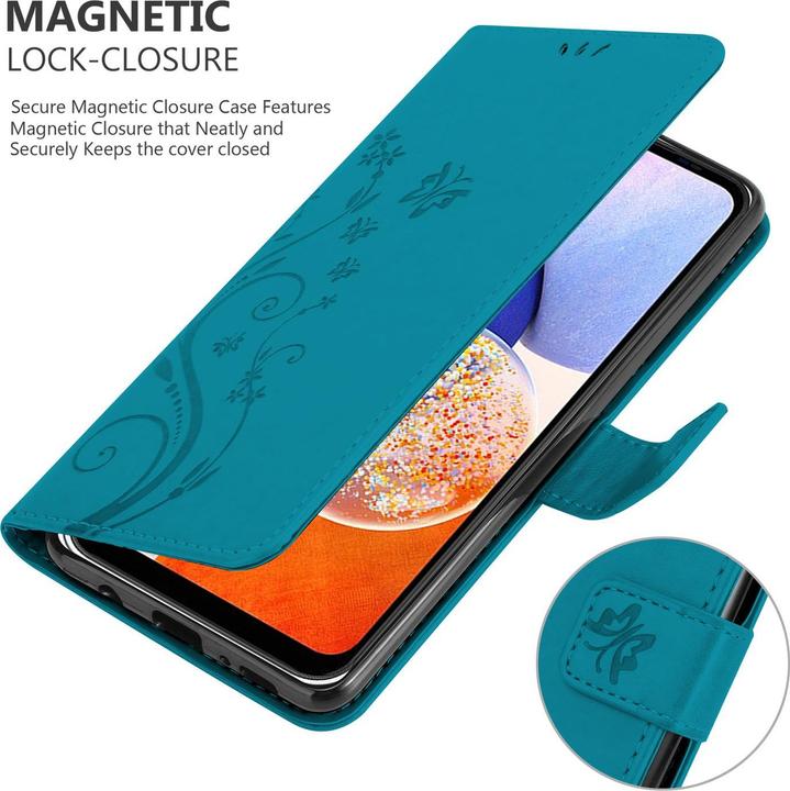 Image du produit Cadorabo Housse pour Samsung Galaxy A14 4G / 5G / M14 avec motif floral (Samsung Galaxy M14, Samsung Galaxy A14)