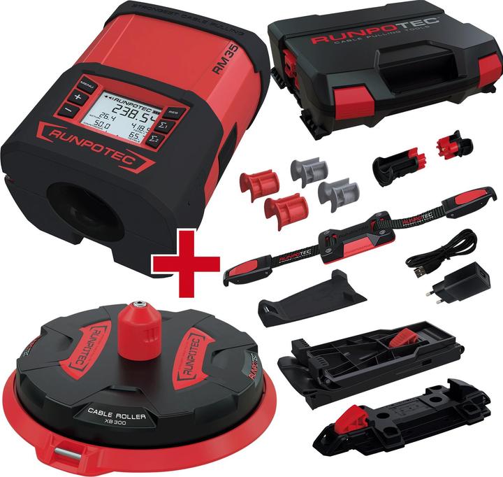 Actual product image Runpotec RUNPO 11143 RUNPOMETER RM35 +X BOARD XB 300 SET Cable Length Meter (99999 m)