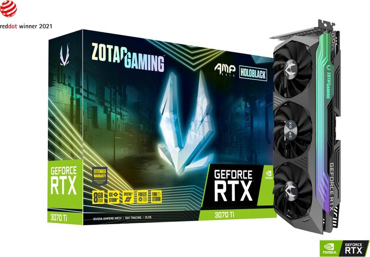 Actual product image Zotac GeForce RTX 3070 Ti AMP Holo (8 GB)