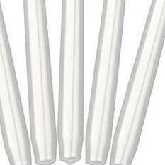 Actual product image Partydeco Candlestick Candle White 24cm - (10pcs.) (10 pcs.)