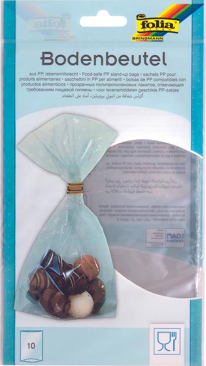 Produktbild Magni 482 - Bodenbeutel ohne Druck, ca. 14,5 x 23,5 cm, 10 Stück - zum individuellen Verpacken von K (10 x)