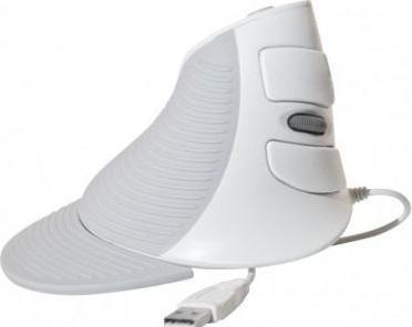 Image du produit Exertis Connect souris ergonomique verticale, pour droitiers, USB, blanche souris pour droitiers pour éviter les (Filaire)