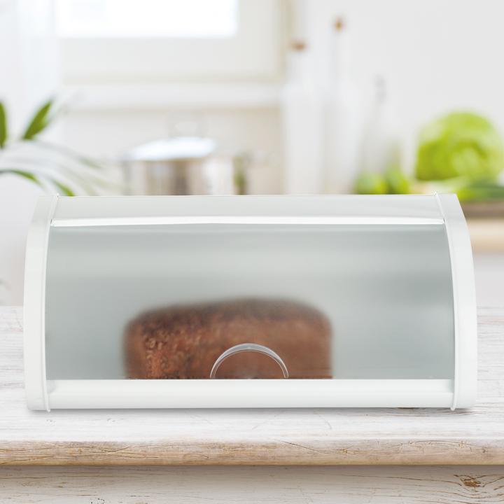 Image du produit Relaxdays Boîte à pain blanche, rangement
