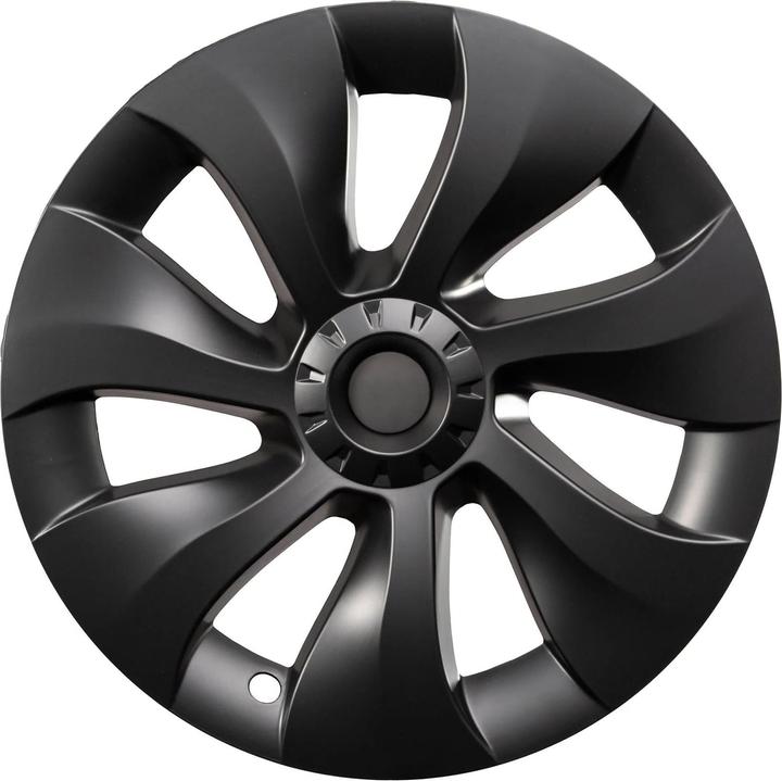 Actual product image Made4EV Turbo hubcaps in turbine design for the Tesla Model Y (19")