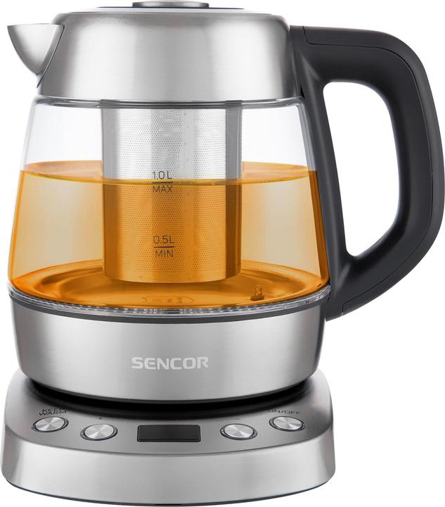 Image du produit Sencor Bouilloire électrique avec filtre à thé 1l, verre 2200W SWK1080SS (1 l)