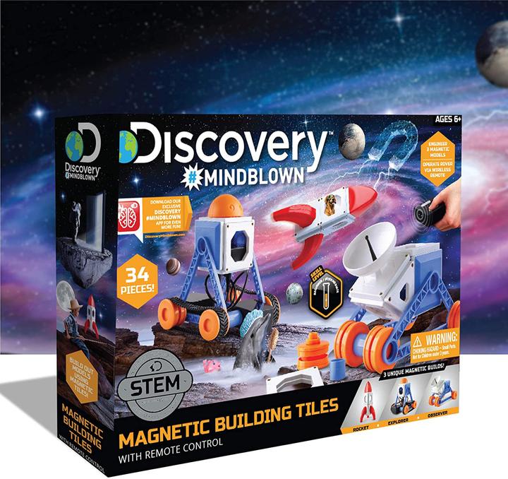 Actual product image Magni Magnetic tiles 34 pieces with remote control
