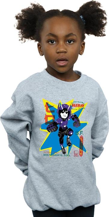 Actual product image Disney Girls Big Hero 6 Hiro Anime Sweatshirt (116)
