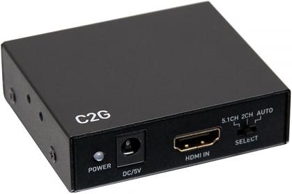 C2G Estrattore audio HDMI con TOSLINK, SPDIF e