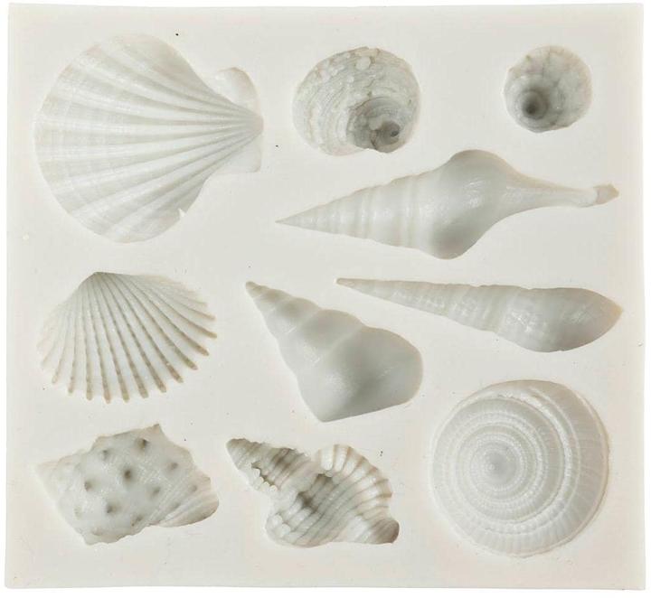 Actual product image Creativ Company Versiegelung Giessformen Silikon Muscheln, 10 Motive