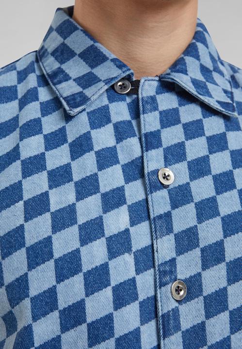 Actual product image Urban Classics Laser Check Printed Boxy Shirt - 166805 (4XL)