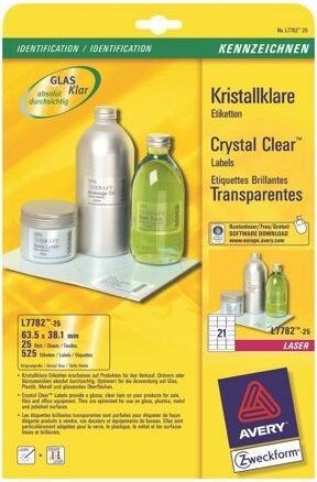 Image du produit Avery Étiquettes transparentes