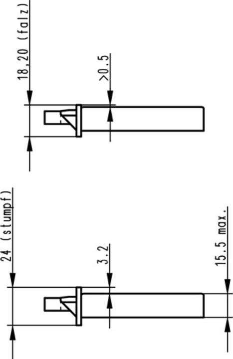 Actual product image BKS Room door mortice lock 0415 PZW 18/ 55/72/8 mm DIN left silver rounded class 2 Zinc pressure g... (Mortise lock)