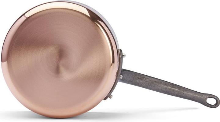 Actual product image de Buyer Inocuivre casserole with cast iron handle (20 cm, Pot, Stainless steel, Copper)