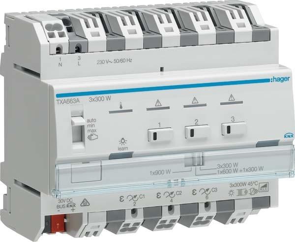Actual product image Hager dimmers