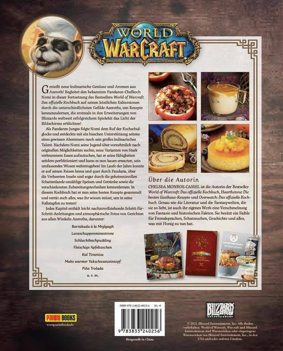 Produktbild Panini World of Warcraft: Neue Genüsse aus Azeroth - Das offizielle Kochbuch (Deutsch, Chelsea Monroe-Cassel, 2021)