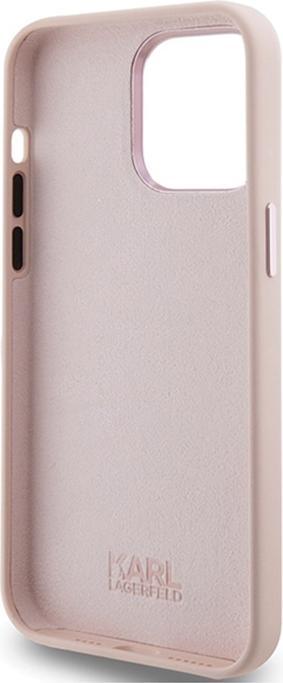 Immagine prodotto Karl Lagerfeld KLHCP15LSMHCNPP iPhone 15 Pro 6.1" różowy/rosa Silicone Choupette Metallo Pin (Apple iPhone 15 Pro)
