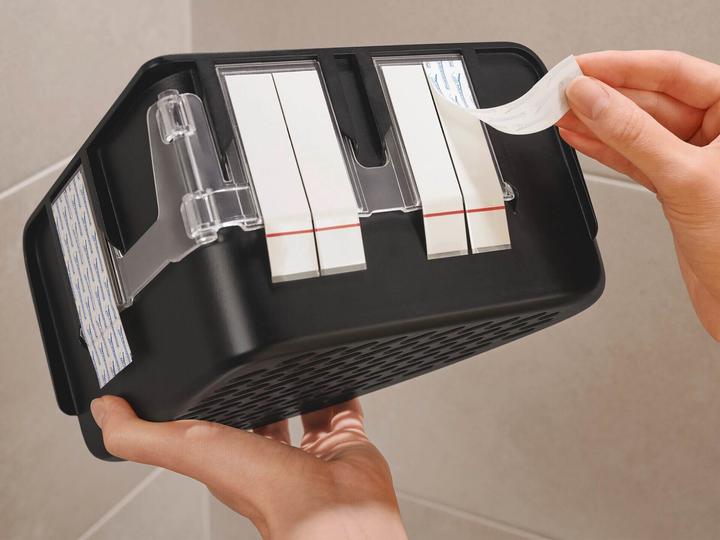 Actual product image tesa LAVAA Corner shower basket incl. adhesive solution without drilling