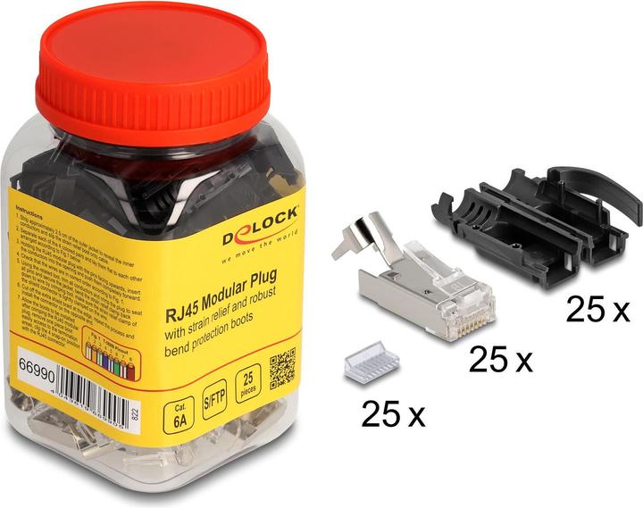 Actual product image Delock RJ45 modular plug (Network cable plug)