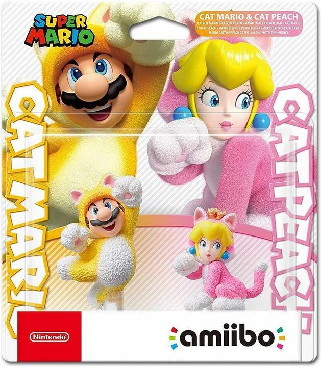 Image du produit Nintendo Amiibo Double Pack Chat Mario et Chat Peach (Switch, Wii U, 3DS)