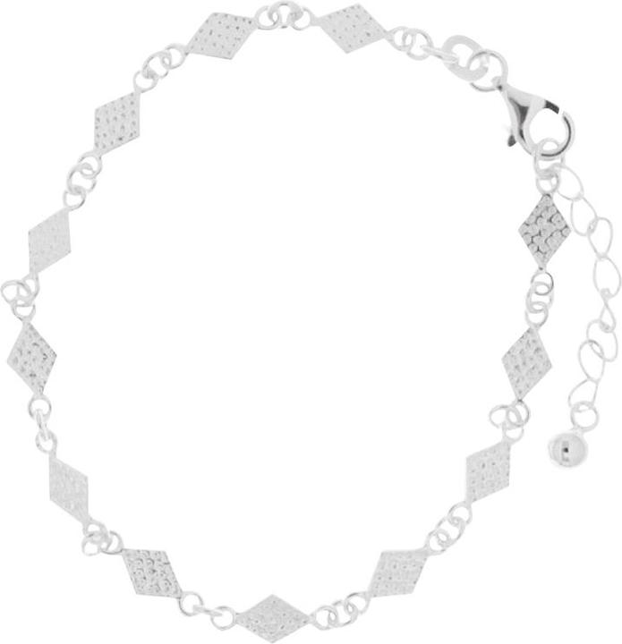 Immagine prodotto Leyda Bracciale a rombi martellati (19.50 cm, Argento 925)