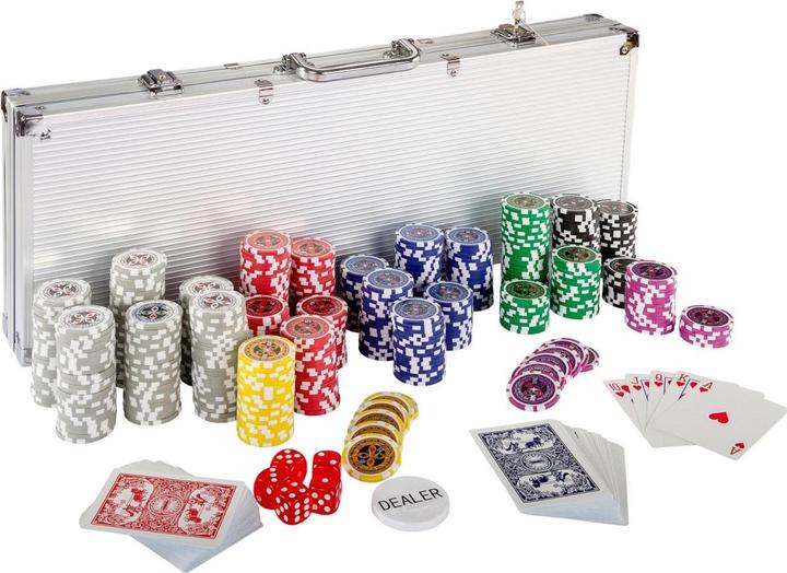 Actual product image Games Planet Poker case, 1000 laser chips, aluminium