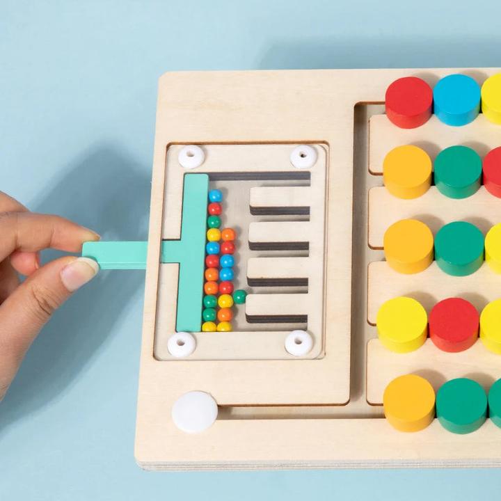 Actual product image Activity Board Wooden colour matching puzzles, logic game, thinking training enlightenment hand-eye coordination