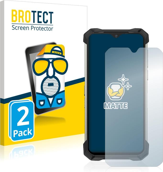 Productafbeelding BROTECT Antireflecterende schermbeschermer mat (2 Stuk, Doogee S88 Pro)