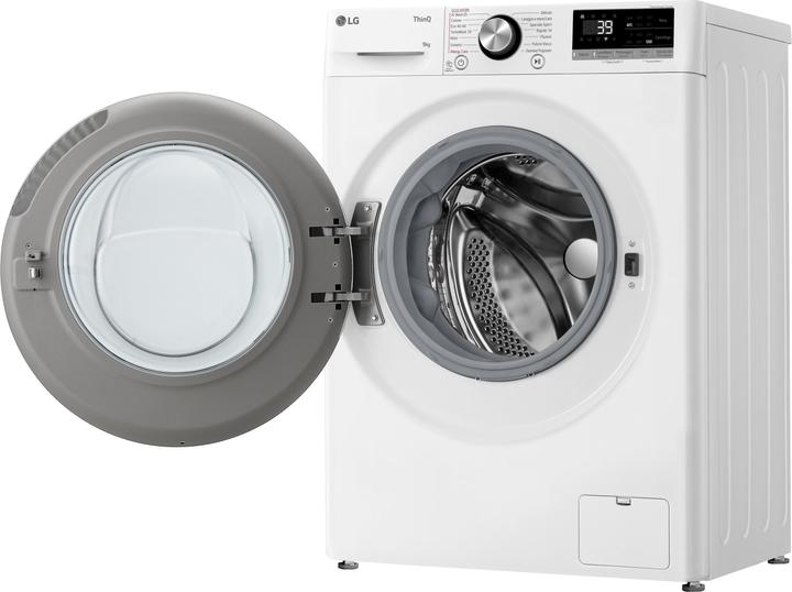 Image du produit LG F2R7S09TSWC Lave-linge Slim 9" à chargement frontal (9 kg, Gauche)