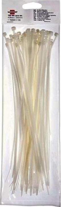 Produktbild Mibag Kabelbinder weiss 100Stk. (290 mm, 100 Stk.)