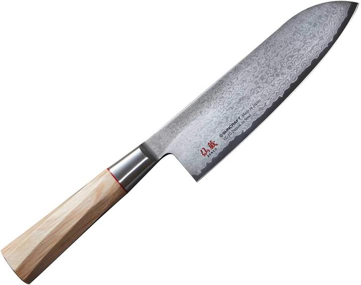 Produktbild Suncraft Senzo Twisted Octagon TO-04 Santoku Messer (16.50 cm)