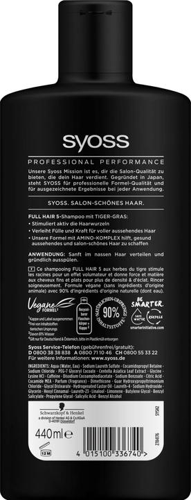 Syoss Full Hair 5 (440 ml, Flüssiges Shampoo)