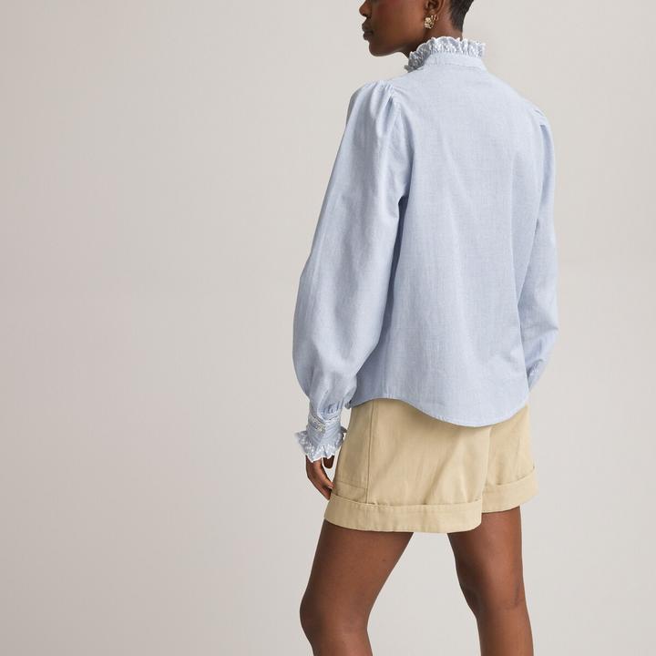 Actual product image La Redoute Collections Signature blouse made from organic cotton (48)