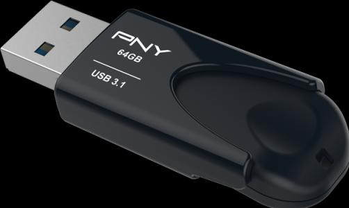 Produktbild PNY Attaché 4 3.1 (64 GB, USB-A, USB 3.1)
