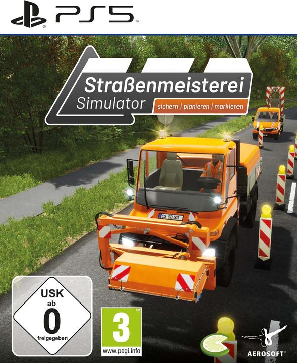 Actual product image Aerosoft Road maintenance simulator (PS5, DE)