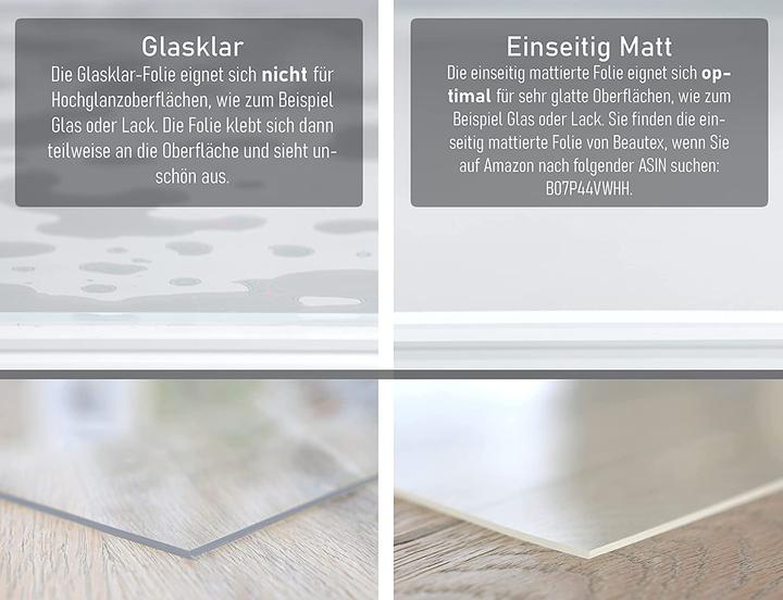 Produktbild Beautex Glasklar Folie (110 x 170 cm)
